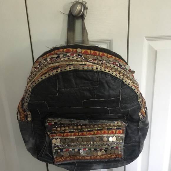 💫EMBELLISHED FREE PEOPLE BACKPACK 💫 - Picture 2 of 6
